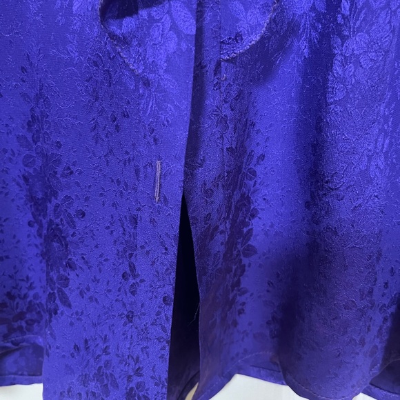 Vintage Floral Purple Ungaro Blouse - Picture 9 of 13